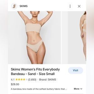 Skims strapless bra new without tags